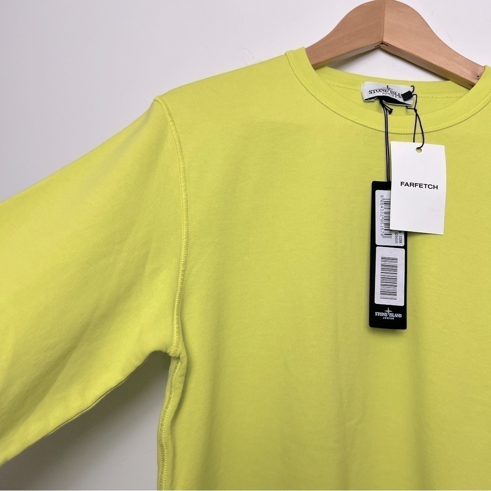 Stone Island Junior Lime Green Sweatshirt Junior 14 - Picture 7 of 14